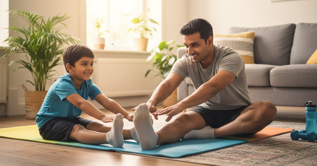 children exercises at home
